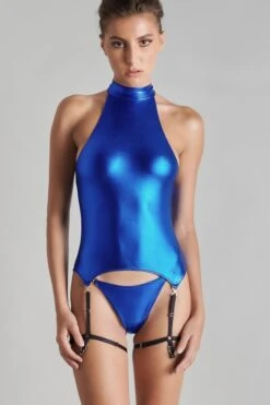 Maison Close Débardeur Porte-Jarretelle - Blue Angel -Maison Close Soldes 2021 Maison Close Blue Angel 02269