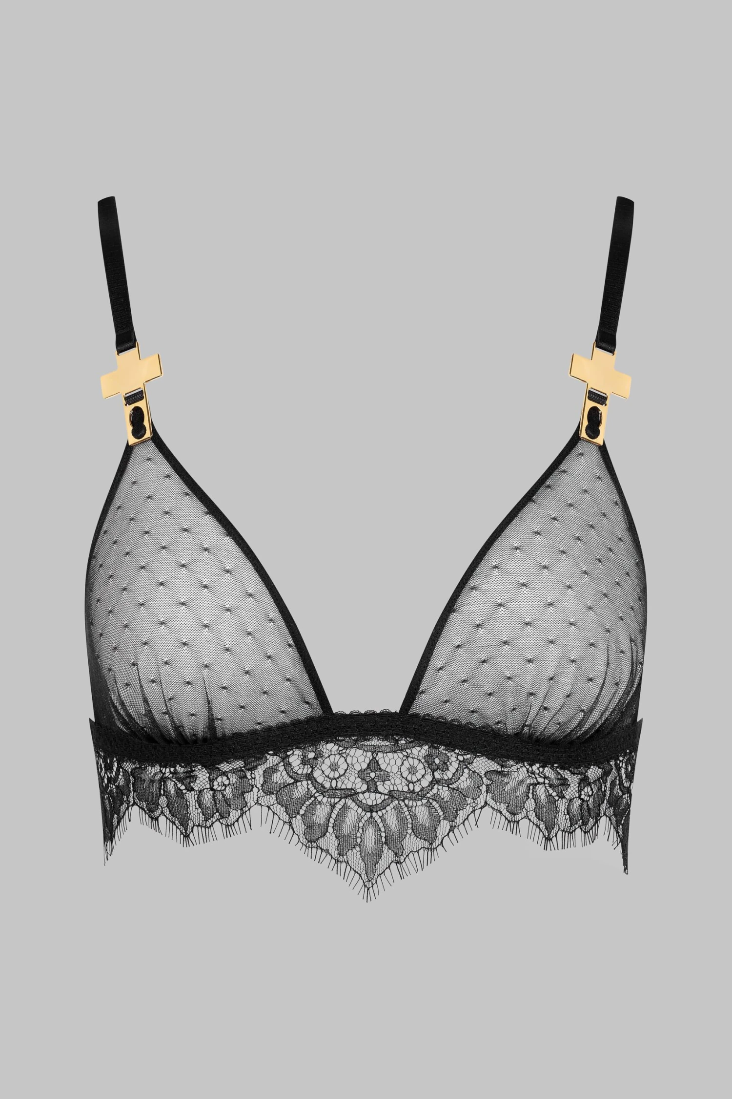 Maison Close Soutien-gorge Triangle Avec Bretelles Croix - Inspiration Divine 4 Maison Close Soutien-gorge Triangle Avec Bretelles Croix - Inspiration Divine – Image 2
