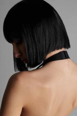 Maison Close Body String Col V - Pure Tentation 16 Maison Close Body String Col V - Pure Tentation -Maison Close Soldes 608076 pure tentation noir 1346