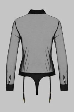 Maison Close Body Chemise Avec Porte-jarretelles - Madame Rêve -Maison Close Soldes Shirt Body Madame Reve Black 608851 4